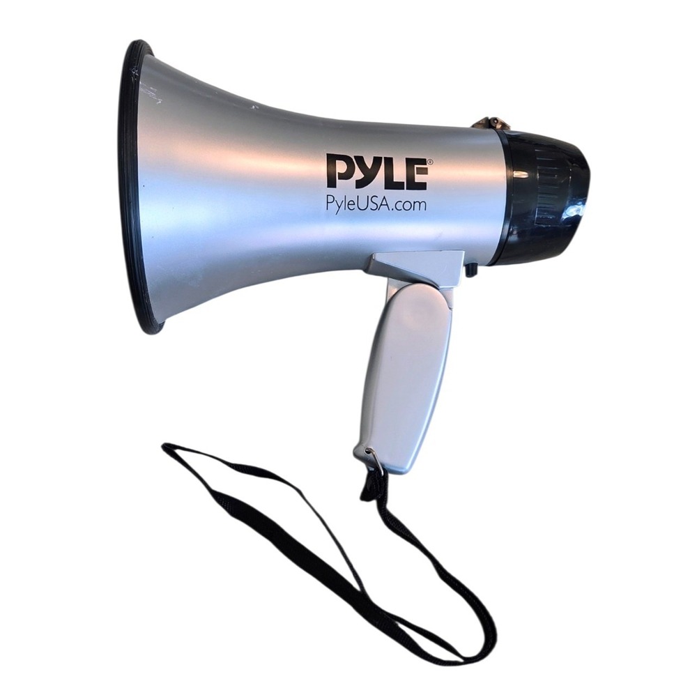Pyle PMP20 Compact Portable Megaphone Speaker with Built-in Siren and Volume Con